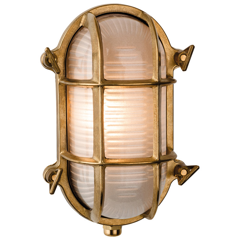 Outdoor Bulkhead Light, Brass