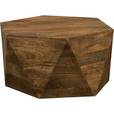 Athena Natural Hexagonal Top Coffee Table