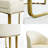 Vera Stapp Modern Dining Room Sets for 6 White Rectangular Faux Marble Dining Table Golden leg with Dining Chairs Set Pre-Assembly (71" Table+6 Chairs)
