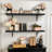45Inch Cipolla For Wall 10" D X 45" W Set Of 2, Cloud Atlas/Black Marble-288897035-284734318