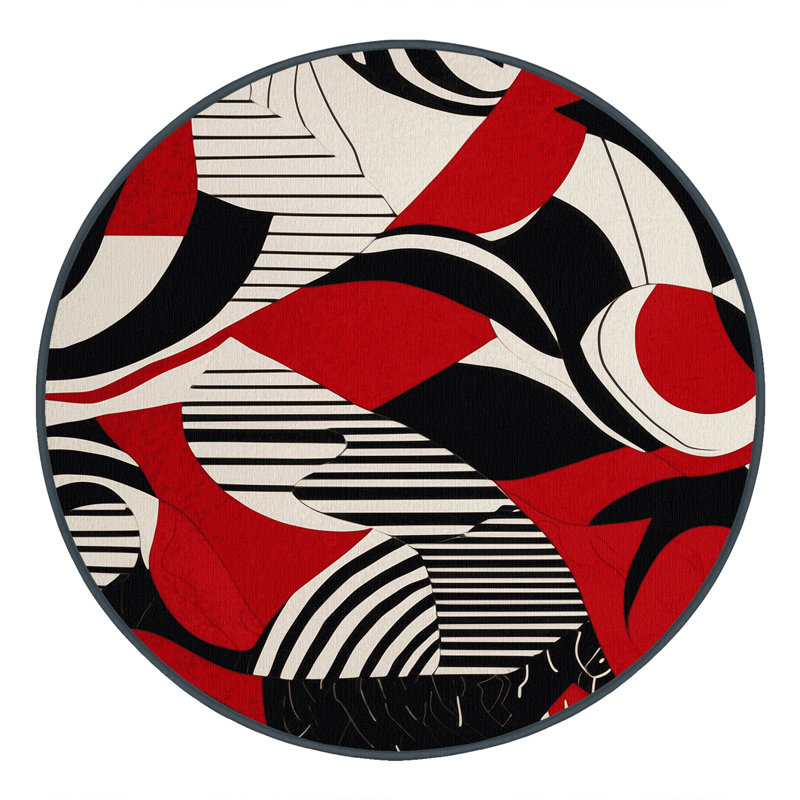 Flame Rift Rug, Round 5'