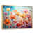 Toile avec cadre flottant or