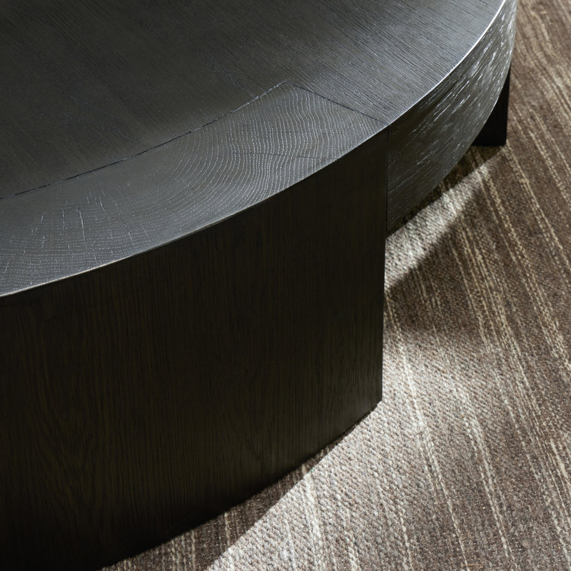 Sheffield Coffee Table, 13" H x 60" L x 60" W, Charcoal Oak Veneer