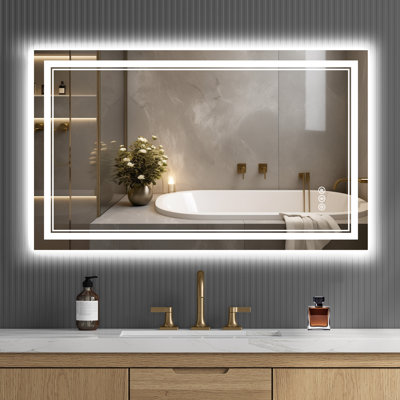 Miroir de salle de bain sans cadre Harana