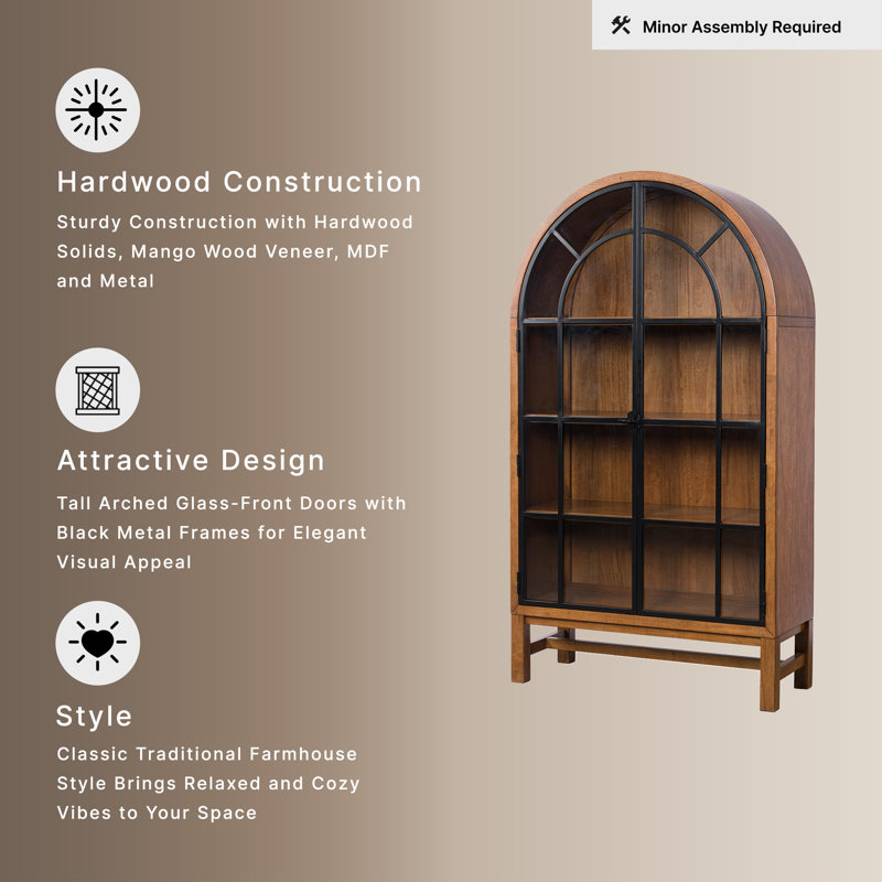Kanisha Display Cabinet, Brown