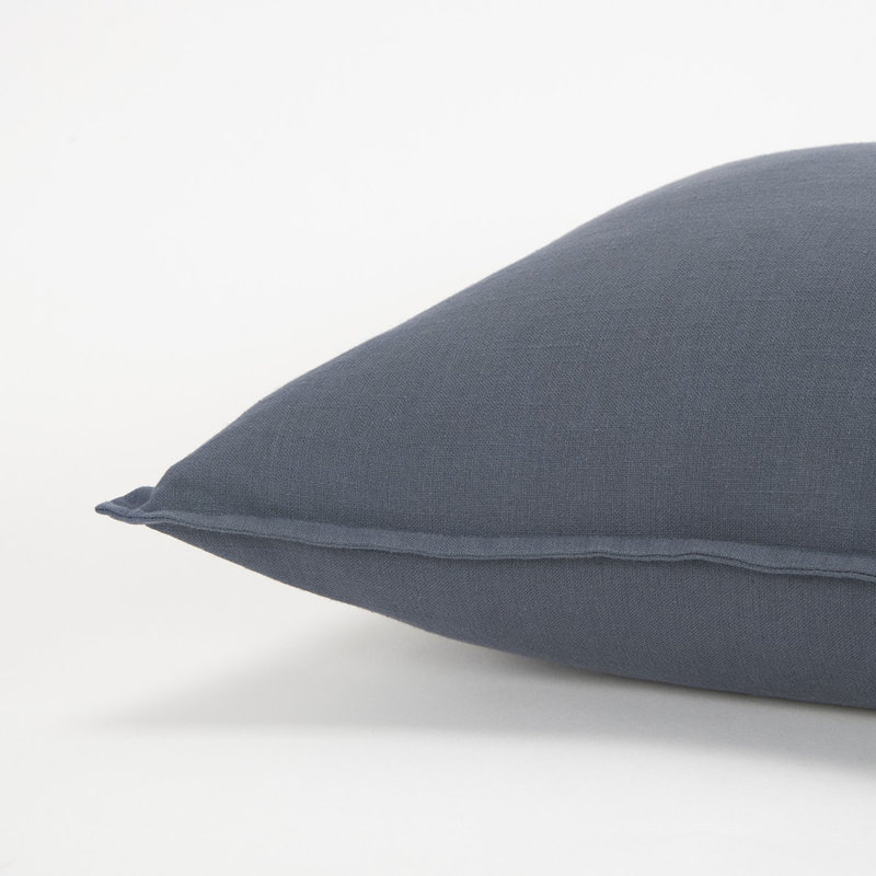 Coussin décoratif bleu ardoise