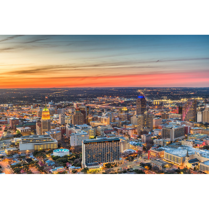 " San Antonio, Texas ", 32" H x 48" W
