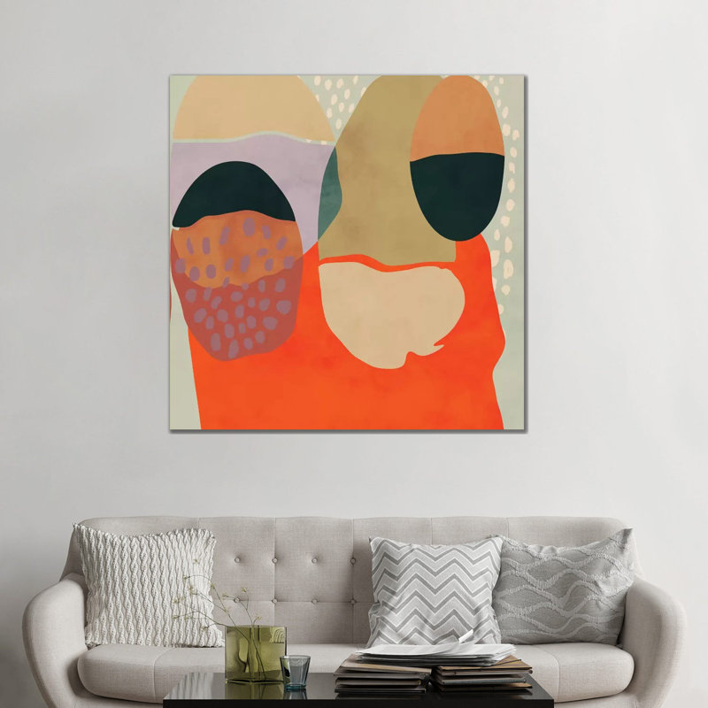 «Shapes Abstract Study» par Ana Rut Bré - impression d'art graphique, Toile tendue, Aucun mat, H 48 po x l 48 po x 1,5 po