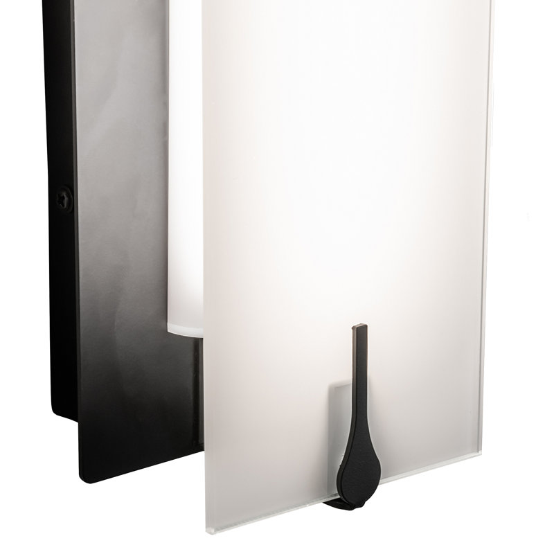 Akranes LED Flush Mounted Sconce, Flat Black