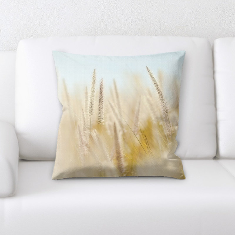 Housse et insert de coussin carré blé