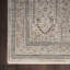 Tapis tissé à la machine rectangulaire de style oriental gris et brun clair-960817647