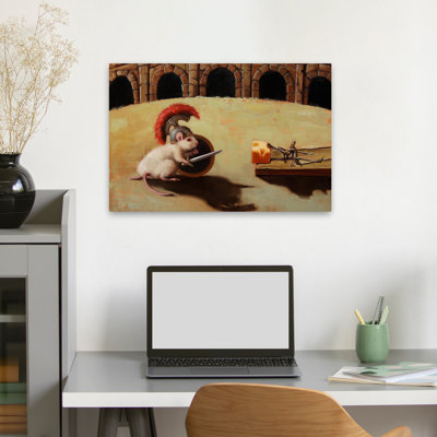 Gladiator - Animals Novelty Urban And Pop Surrealism Humor Art