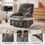 Fauteuil inclinable berçant pivotant à 360 °, siège inclinable simple manuel avec porte-gobelets-1265031840