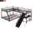 L Shape Triple Bunk Bed With Slide