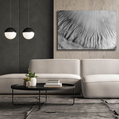  'Gullies In The Depths Of Hellas-found In Marz' by NASA Canvas Wall Art, 60" x 40"