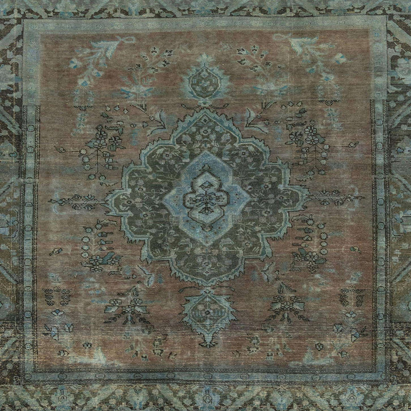 Abstract Indoor Rug, Square 4'