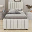 Lit plateforme tapissier avec lit gigogne et 3 tiroirs-1265162661