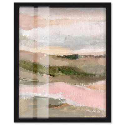 «Misty Mountain Morning II Shadowbox», impression de paysage par Art Remedy