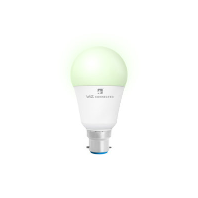 Smart A60 B22 LED Bulb (8W) Colour Changing Tuneable White Dimmable 850Lm 2200-6500K Tuneable White, Wi-Fi/Bluetooth Controlled with Bayonet Fitting