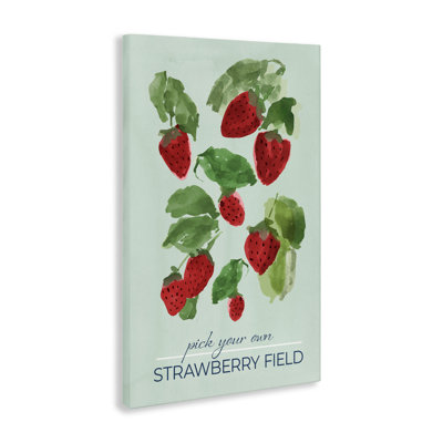 Strawberry Field Pick Your Own Canvas, design by Lucille Price