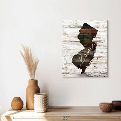 " New Jersey Home Map " Print