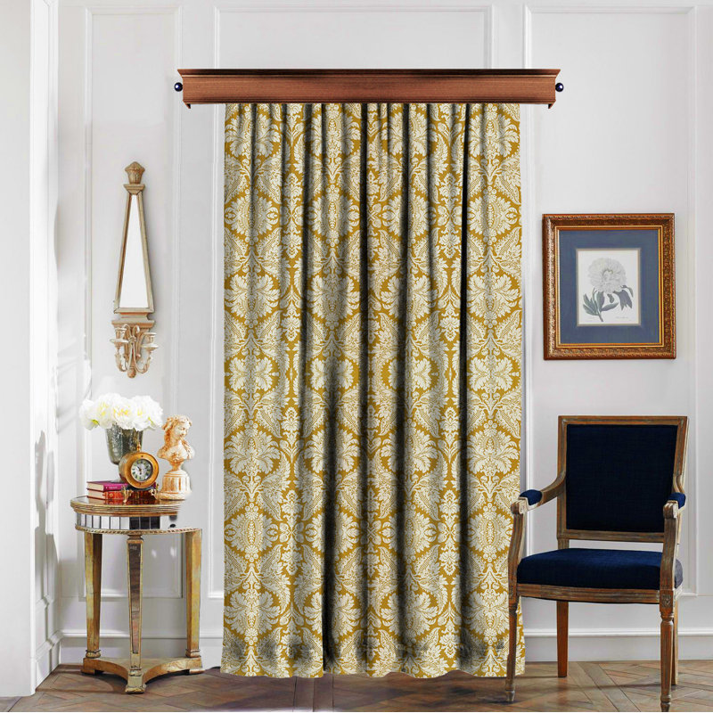 Panneau de rideau simple semi-transparent Cardiff Ikat