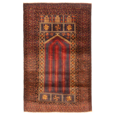 Teimani Black Rug 2'11" x 4'8"