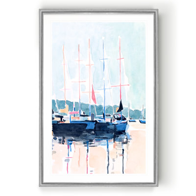 «Watercolor Boat Club I», reproduction sur toile