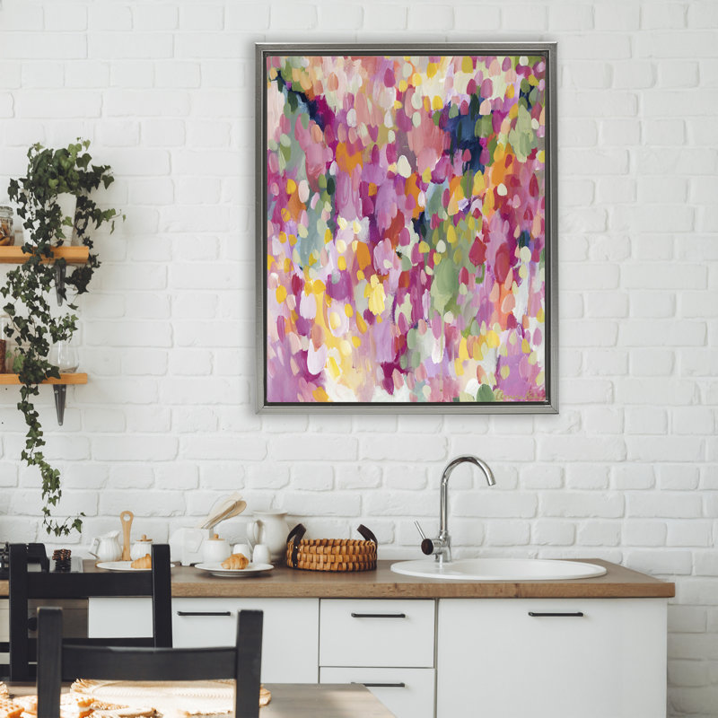 Cadre flottant Way You Make Me Feel, design par Amira Rahim, H 31 po x l 25 po, Cadre flottant gris lustré