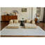 Canapé-lit convertible de 59 po avec coussin cylindrique, canapé-lit pliant en velours côtelé avec structure de forme fixe, canapé-lit de salon pour la chambre à coucher (beige)-94769910-94769912