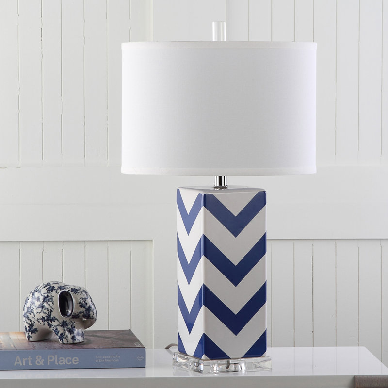 Betria Ceramic Table Lamp, Navy