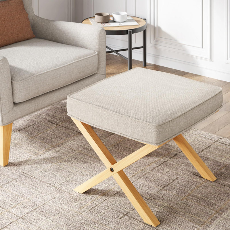 Tabouret de coiffeuse en bois 18,5 po Genavecia
