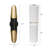Modern Black Gold Cylinder Wall Sconce