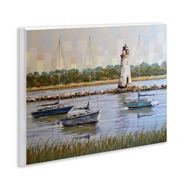 «The Watcher Cockspur Lighthouse», art mural par Linda Sperruche