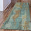 Tapis bleu en laine touffeté à la main Tasley-1206400881