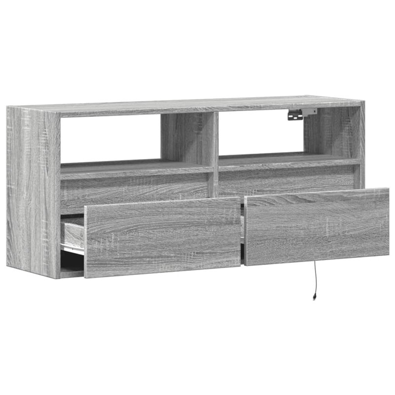 Dallton Unfinished TV Stand, 100cm, Grey Sonoma
