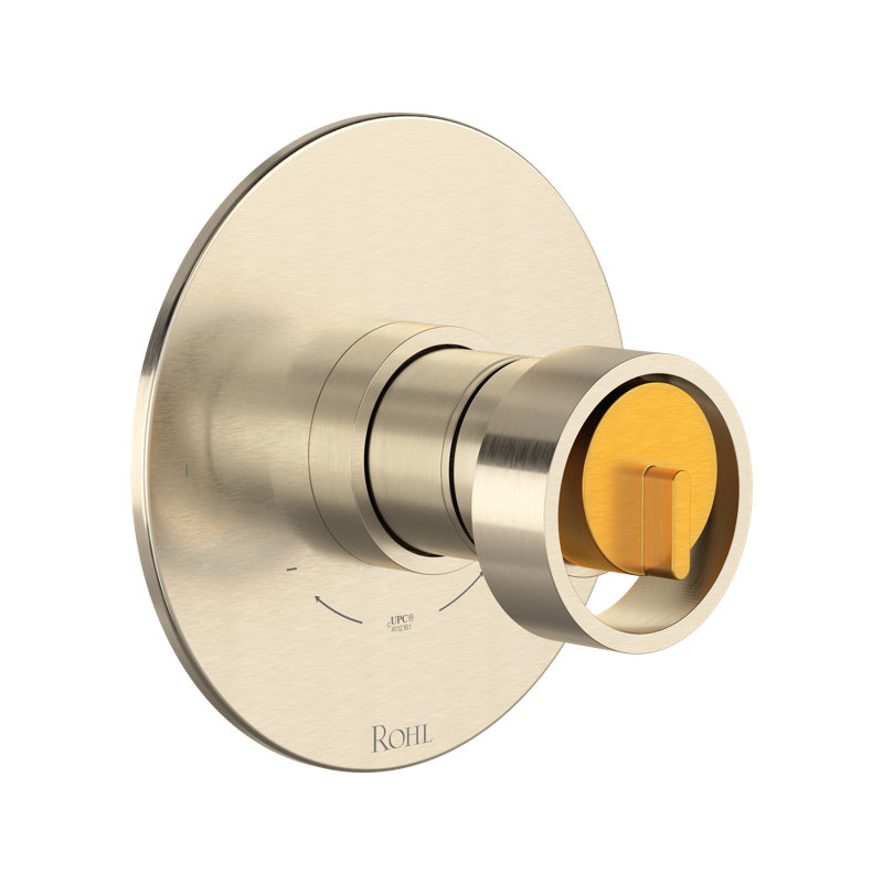 Eclissi Shower Wall Trim, Satin Nickel/Satin Gold
