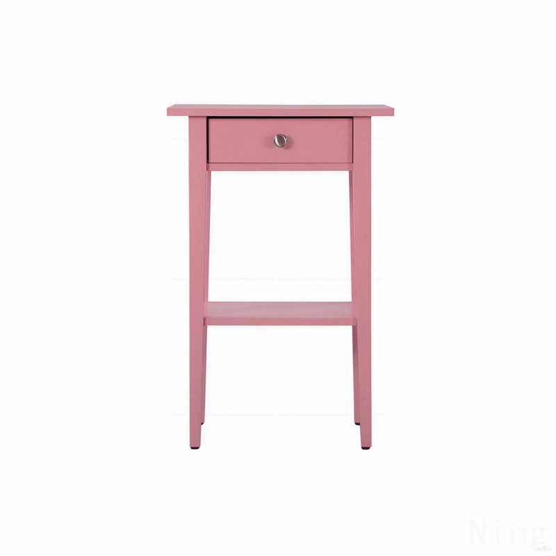 Table de chevet contemporaine, Rose