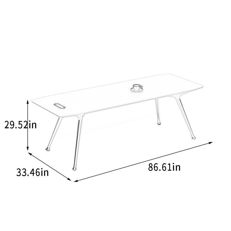 Farhat, Blanc, H 29,52 po x l 86,61 po x P 33,46 po