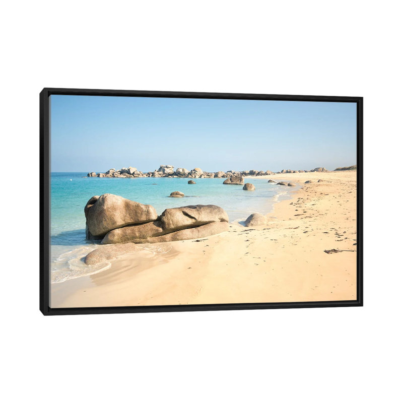 Kerlouan Beach by Philippe Manguin - Floater Frame Print on Canvas