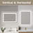 Frameless Tempered Mirror, LED Mirror For Bathroom-1402541757