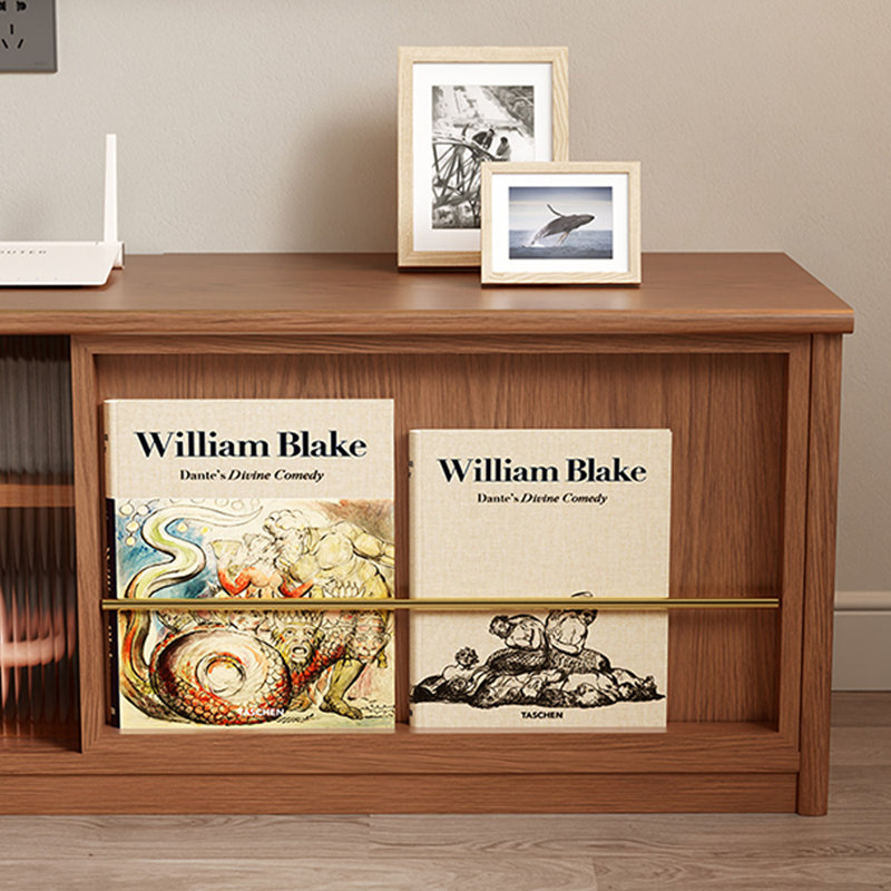 Solid Wood Expandable TV Stand Stylish Storage