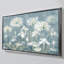 "Spring Blossoms II Slate Blue" par Danhui Nai, reproduction sur toile dans un cadre flottant-110965518-110965519