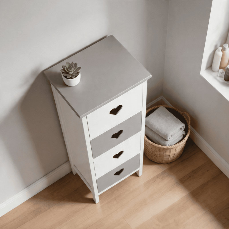 Heartswood Assembled 4 Drawer Tall Storage Chest