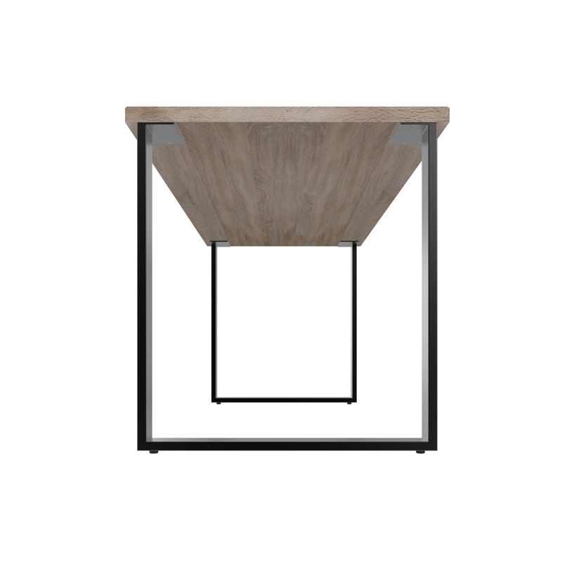 Nadica Metal Base Writing Desk, 75cm H x 120cm W x 70cm D, Tan