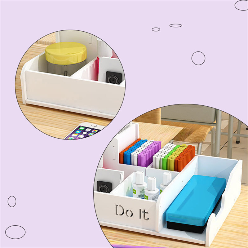 Organisateur de bureau en plastique Daraly