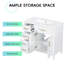 Meuble-lavabo autoportant de 36 po de largeur avec charnières à fermeture douce et tablette réglable-669620100