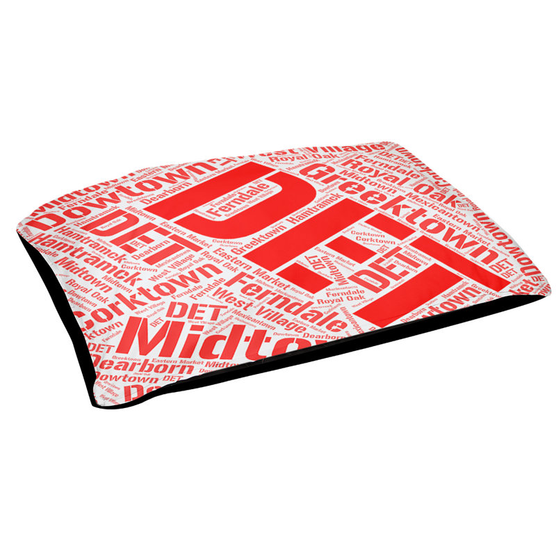 Oreiller rectangulaire designer, Petit L 28 po x l 18 po, Rouge, Louisville
