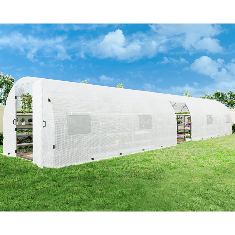 118" W x 528" D Hobby Greenhouse, White