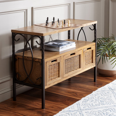 Aprille 36'' Solid Wood Console Table